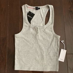 Forever 21 Ribbed Racerback Tank Top